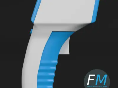 Forehead thermometer 3D model