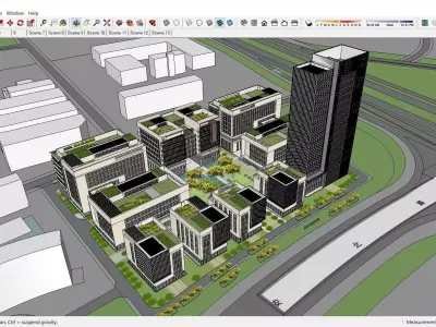 Sketchup Residential Complex Z5 3D model