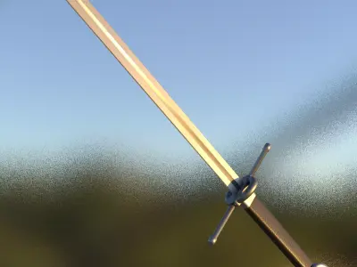 Medieval sword 3D model get