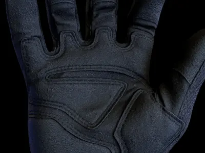 Tactical Gloves 003 Low-poly 3D model
