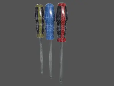 Phillips screwdriver Low-poly 3D model