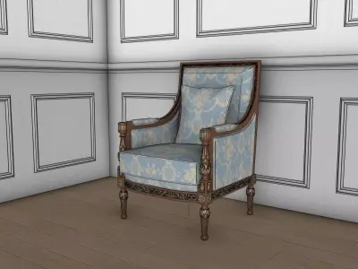 Classic Armchair 3D model