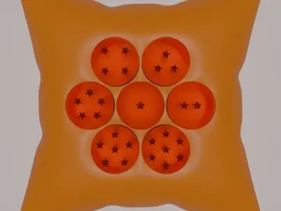 Dragon Ball Z - 7 dragon balls 3D model