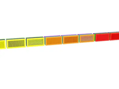 Colored Vent Covers Set 3D model