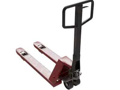 Pallet truck 3D model by melmir