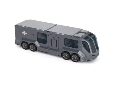Medical Vehicle 3D model PBR