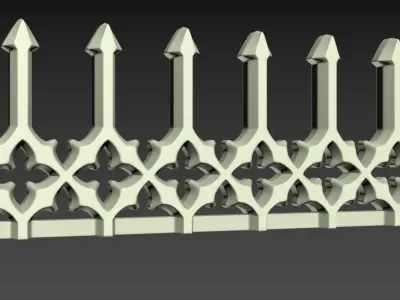 Gothic seamless ornament 04 3D print model purchase