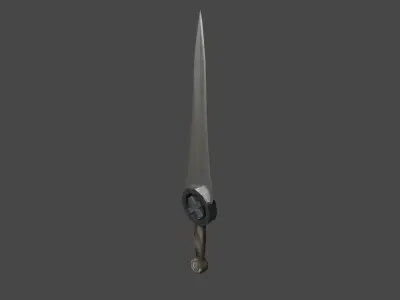 3D Lowpoly Dagger Low-poly 3D model