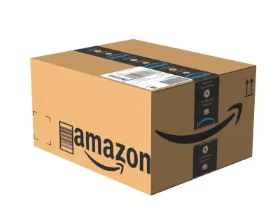 Amazon box 2J PBR 02 Low-poly 3D model
