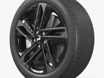 Hyundai Sonata Sport Wheel Rim 3D model