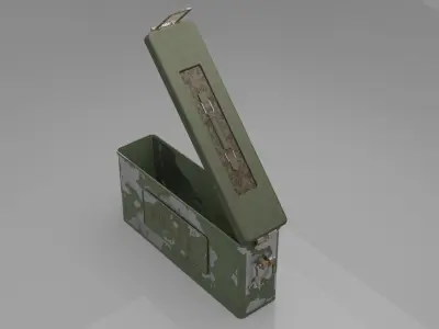 Ammunition Box Low-poly 3D model order