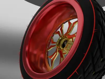 simple project for tire of the car 3D model