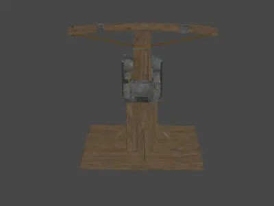 Medival Age Siege Balista Free low-poly 3D model