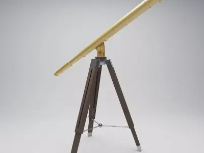 Antique Telescope 3D model