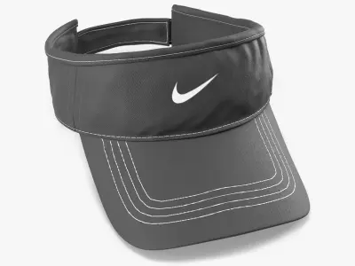 Nike Dri-FIT Sports Visor Dark Gray 3D model