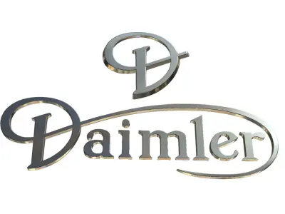 daimler logo 3D model