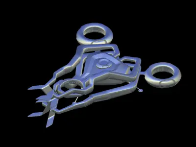 DRONE CONCEPT Low-poly 3D model