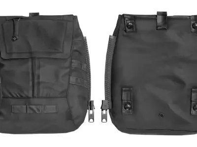 AVS ZIP-ON BACKPACK Low-poly 3D model