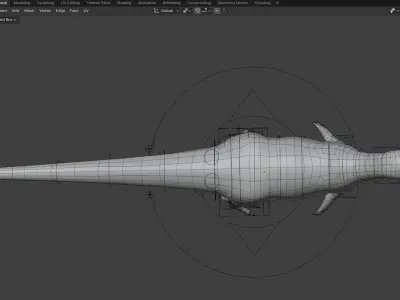 dilophosaurs Low-poly 3D model