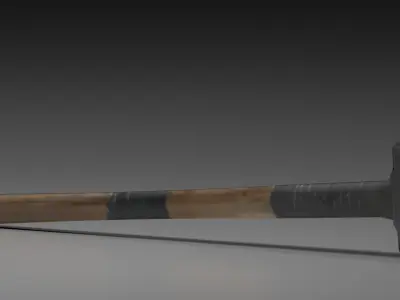 Sledgehammer Taped Low-poly 3D model