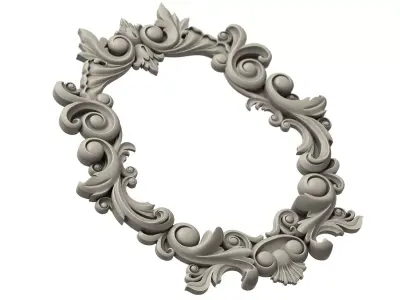Ornament Frame Vintage Decor 3D print model