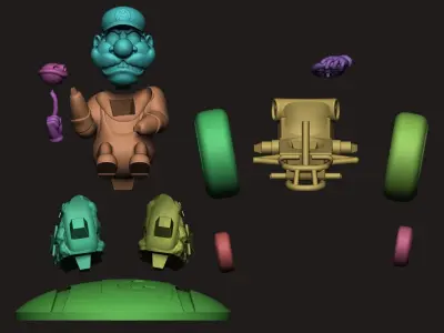 Mario Kart 3D Model 3D print model