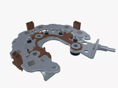 Alternator rectifier Low-poly 3D model