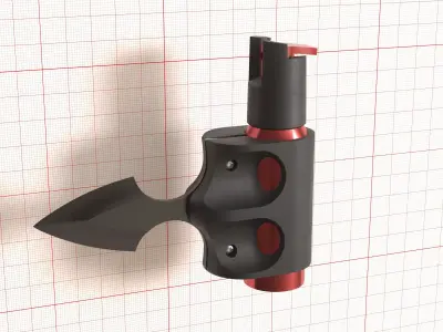 Pepper spray knife Low-poly 3D model