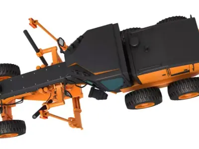 Road Motor Grader 3D model