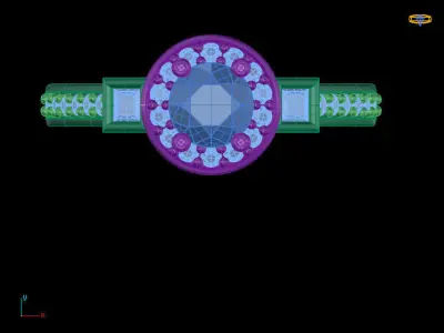  ring ladies 3D model