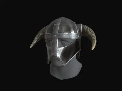 Viking helmet v4 Low-poly 3D model