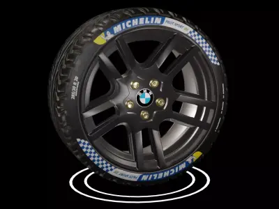 BMW WHEEL Low-poly 3D model