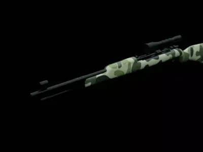 Kar98 Gun Low-poly 3D model