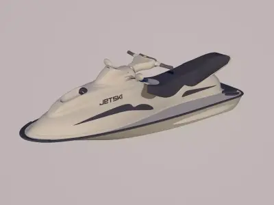 jet ski 3D model 4