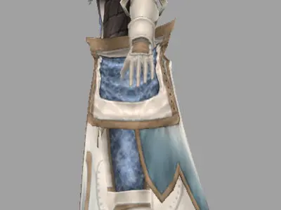 Assassin person from final fantasy xiv Low-poly 3D model