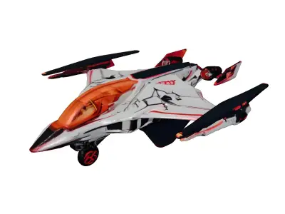 Futuristic SciFi VTOL Fighter Jet 3D model