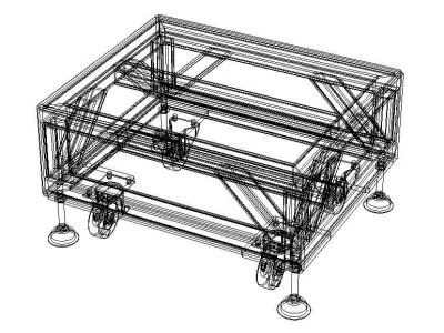 Platform Trolley Base Only 3D model