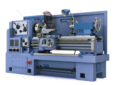Lathe machine 3D model buy
