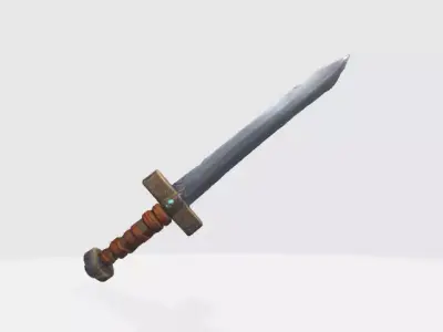 lowpoly sword 3D model