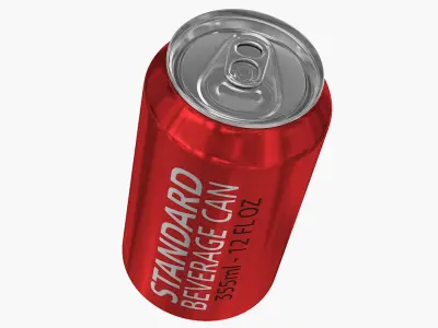 355ml 12oz Standard Beverage Can 3D model