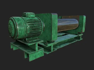 Rubber Machine Low-poly 3D model