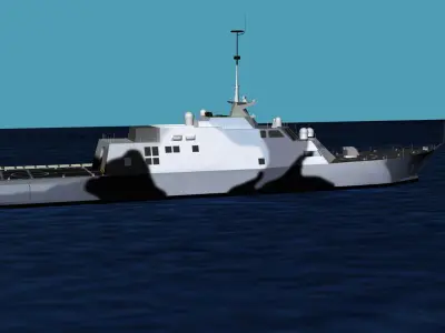 Freedom Class Blk 1 LCS-5 USS Milwaukee 3D model