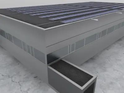 LOWS Hangar 3 Low-poly 3D model