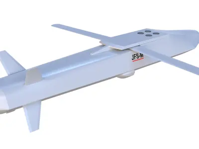 JFS-M  Joint Fire Support Missile  Low-poly 3D model
