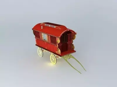 Burton SHOWMANS Wagon Amended Free 3D model