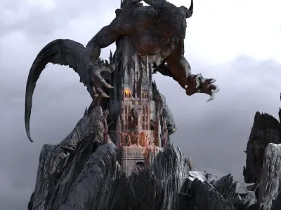 Dark Lizard Realms Arch Towers  3D model