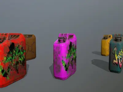 Jerry Can Low-poly 3D model