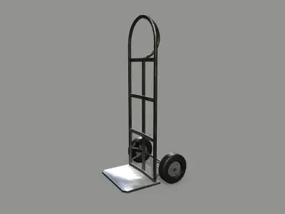 Trolley hand truck Low-poly 3D model purchase