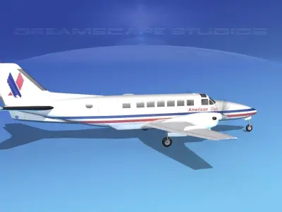 Beechcraft B99 American Eagle 3D model