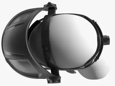Uvex Turboshield Face Shield Transparent Visor 3D model